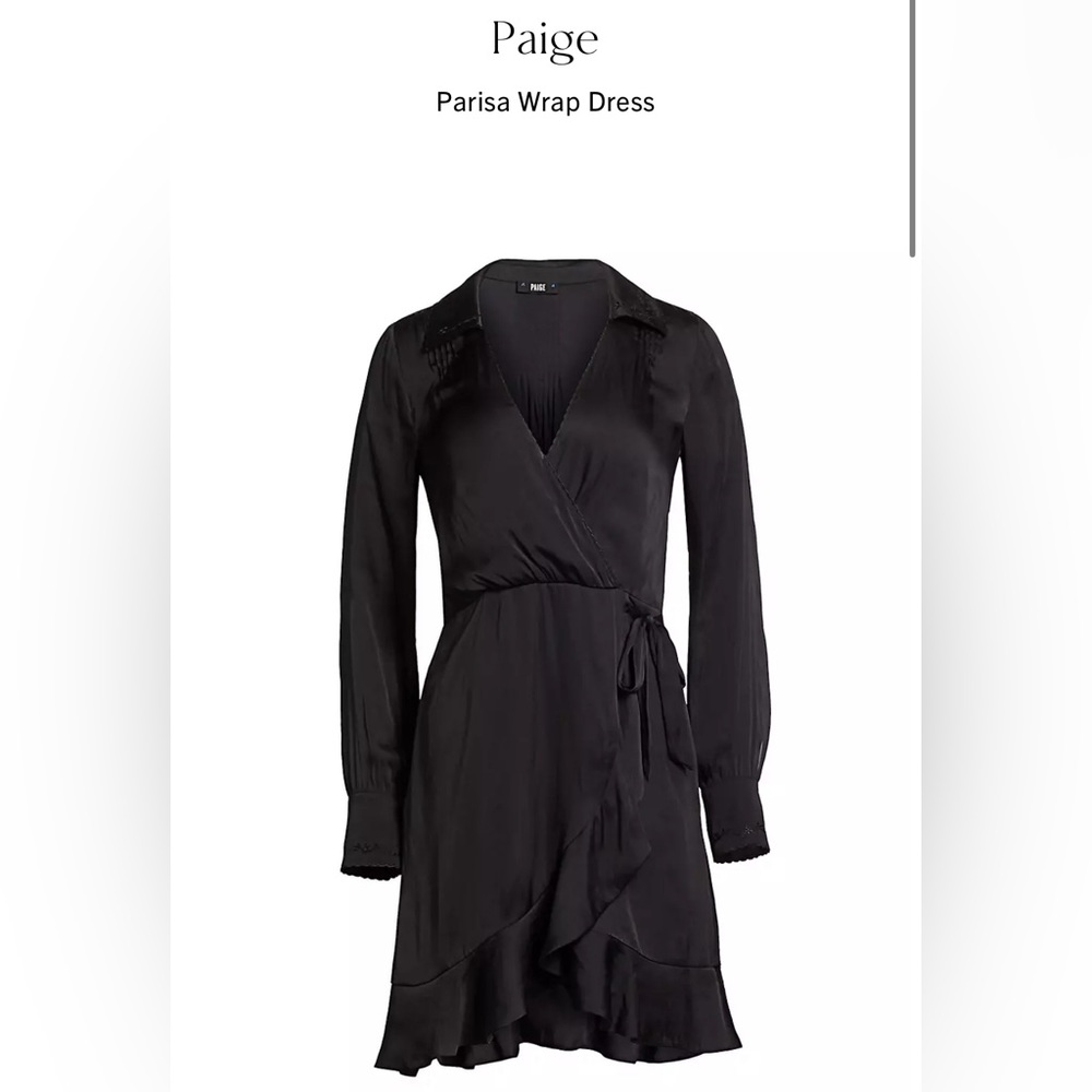 PAIGE - Parisa Wrap dress - XS black - 100% polyester